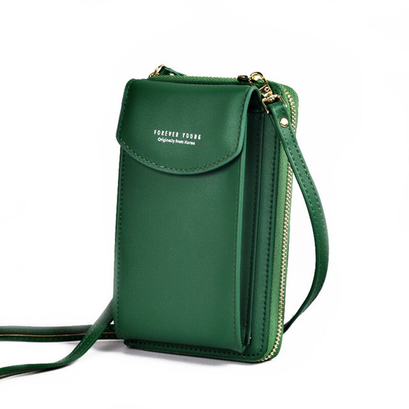 Pu Luxe Handtassen Vrouwen Tassen Voor Vrouw Dames Handtassen Vrouwen Crossbody Tassen Purse Clutch Telefoon Portemonnee Schouder tas: Green