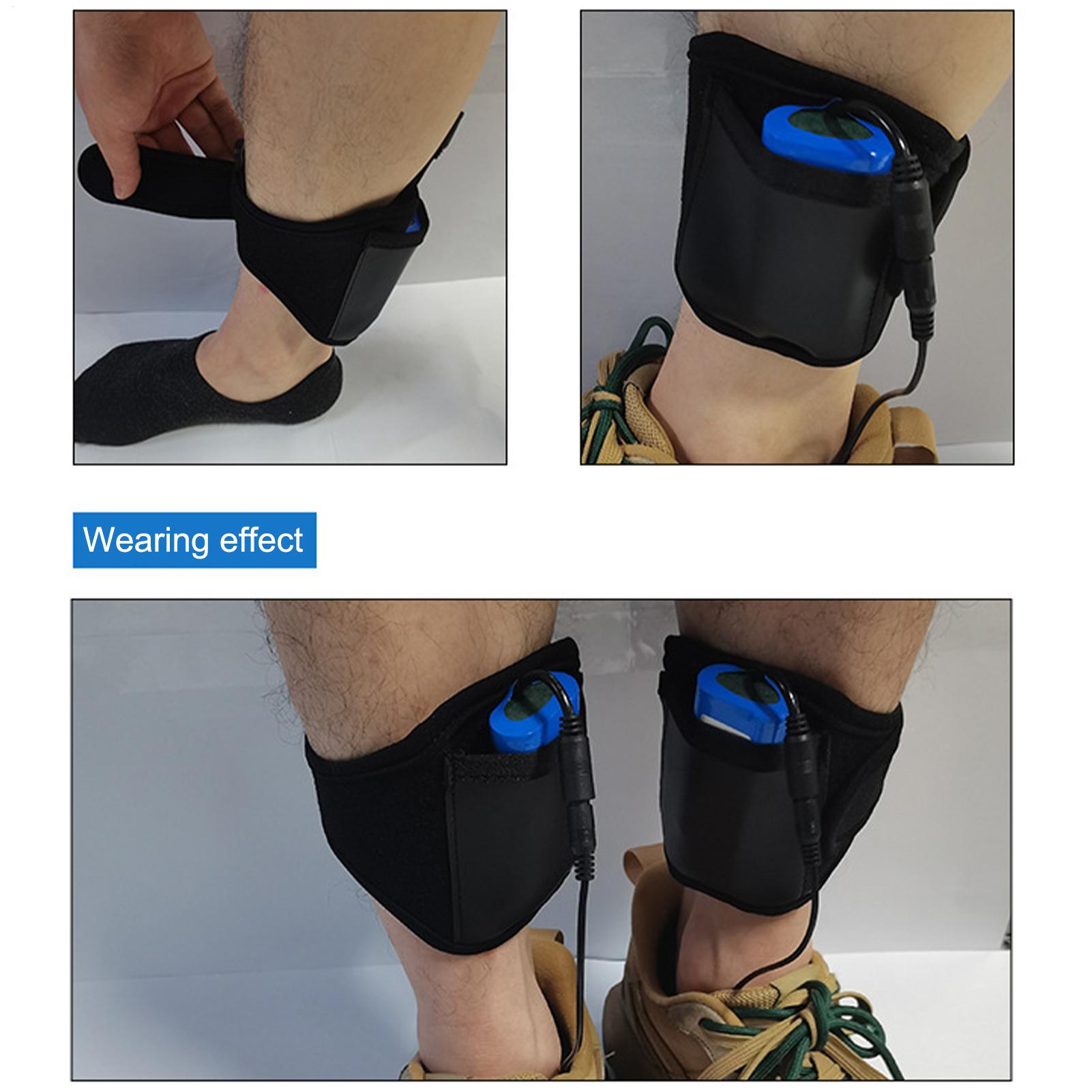 Usb heated insoles, cuttable thermal shoe inserts for outdoor sports, camping, , 4000 mah rechargeable battery pack, soft mesh