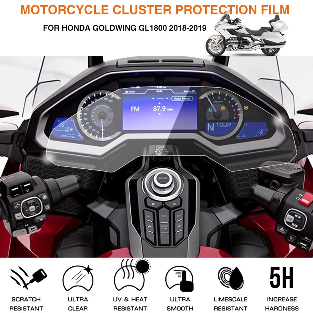 Motorcycle Cluster Scratch Protection Film Dashboard Instrument Speedometer Screen Sticker For Honda GOLDWING GL1800