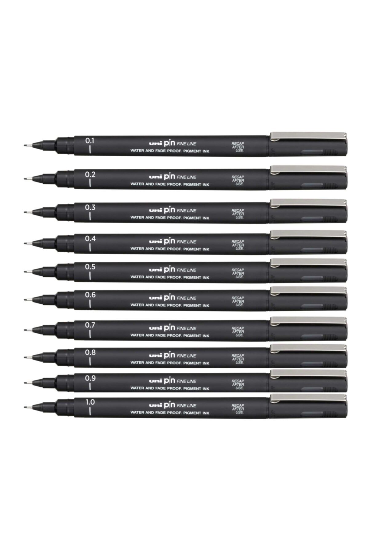 Pin Linha Fina arte conjunto de canetas caneta assinatura imagem lápis de desenho técnico 7 pcs 0,1 - 0,2 - 0,3 - 0,4 - 0,5 - 0,6 - 0,7 Set