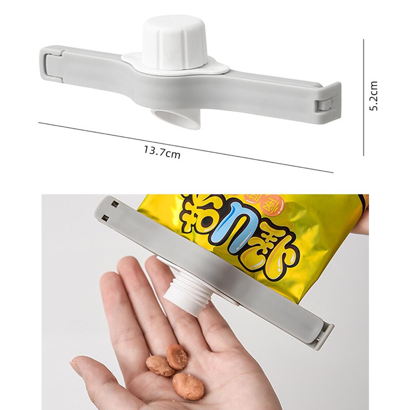 Kitchen Food Snacks Storage Sealing Clip Home Portable Travel Packing Lock Bag Sealer Plastic Clips Sealed Bags Accessories: A05