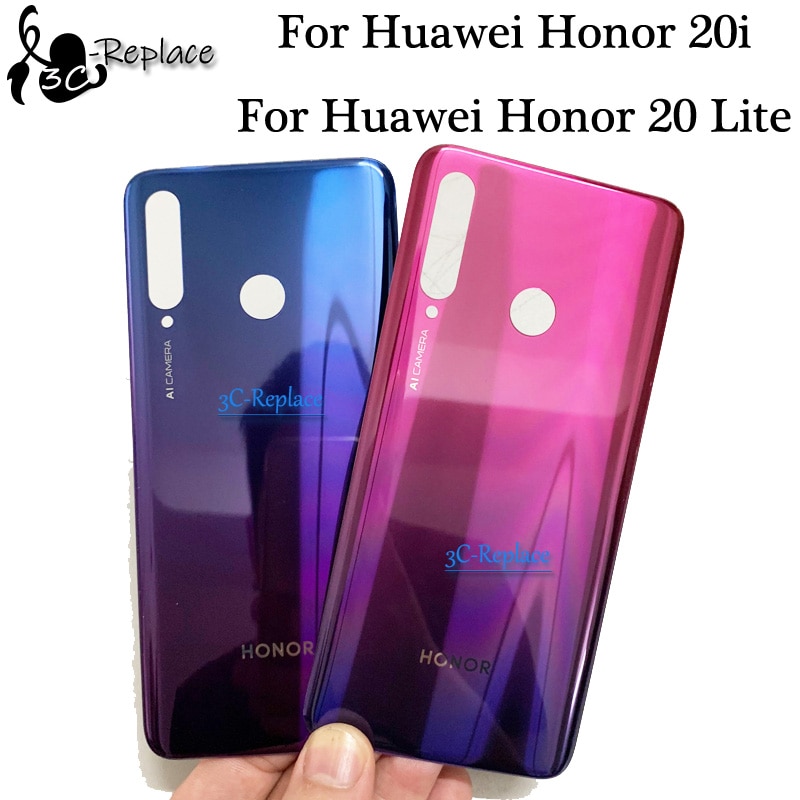 For Huawei Honor 20i HRY-AL00T / Honor 20 Lite HRY-L21T Back Battery Cover Door Housing case Rear Glass parts