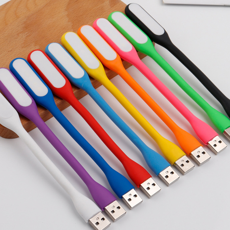 Bærbar usb ledet mini bokleselampe reisebordlampe pc datamaskin bærbar pc fleksibel bøyelig nattlys: Rosa