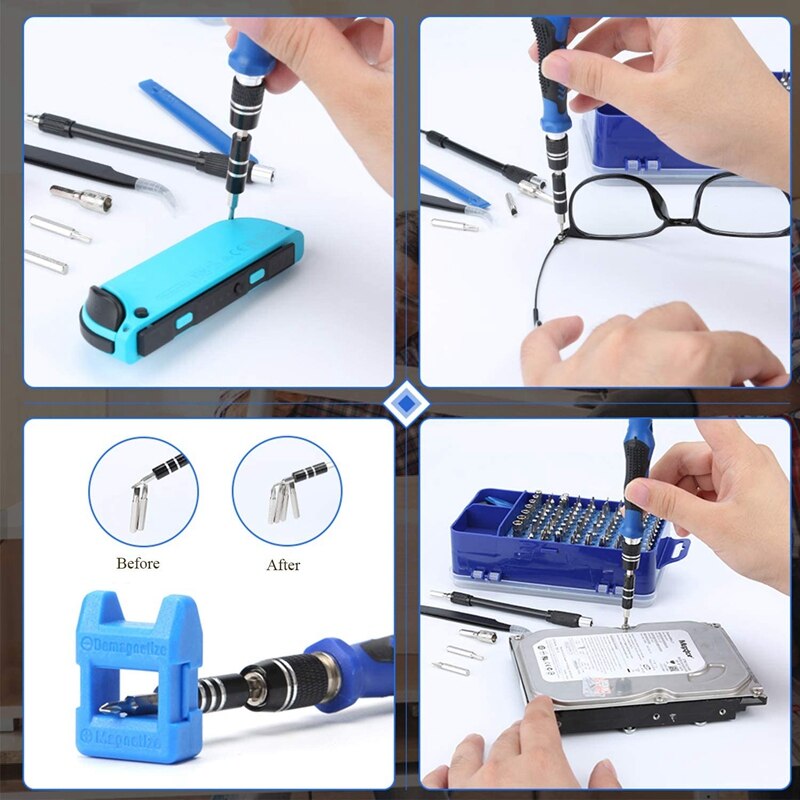 119 in 1 präzisionsschraubendreher-set, diy-reparaturwerkzeug-set für handy, laptop, pc, uhr, kleines schraubendreher-set