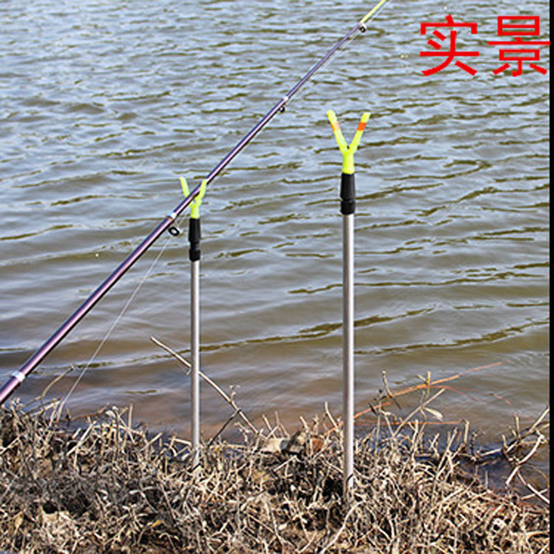 Cheap Fishing Holder 1.04M 12cm 2 Sections Adjustable Aluminium