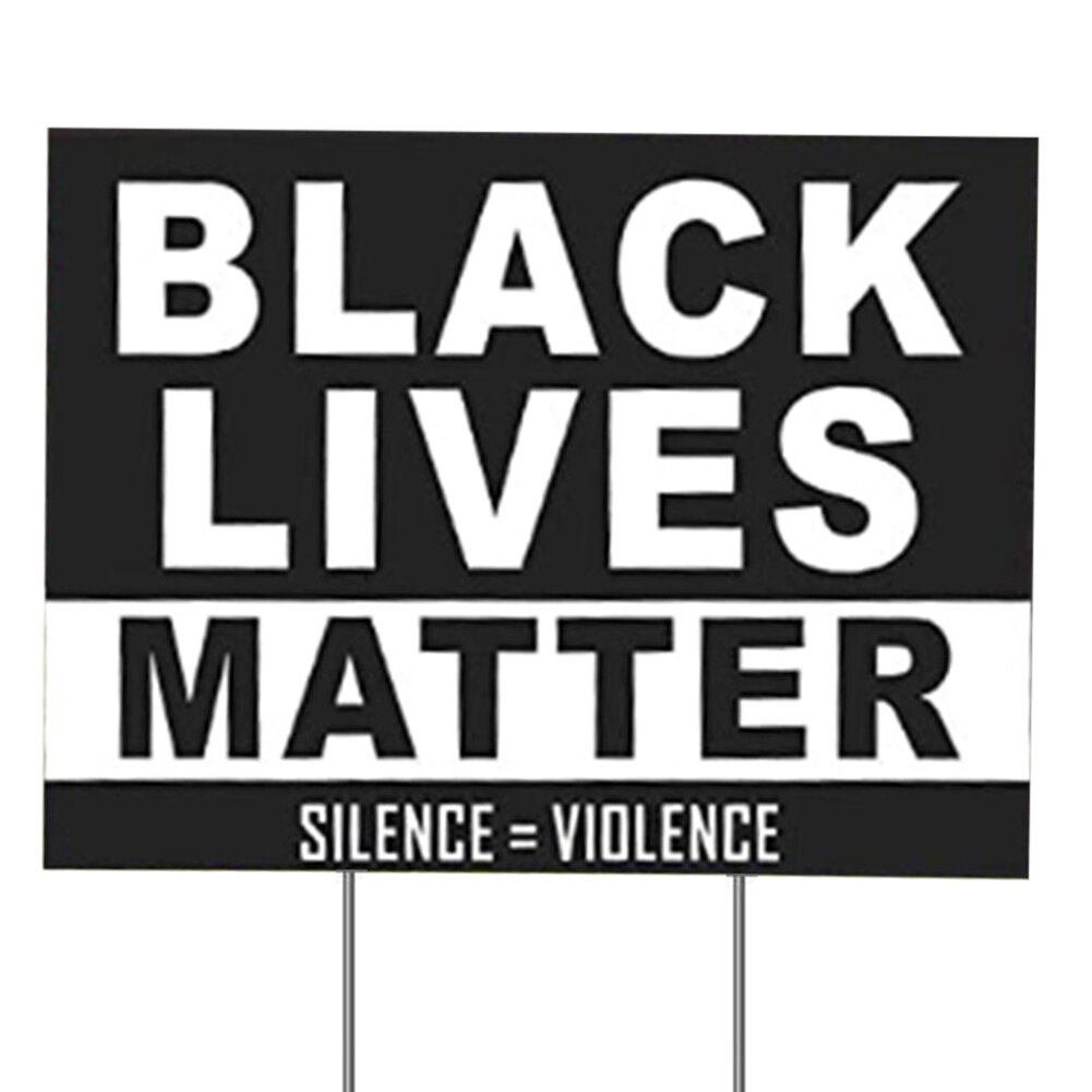 Newly Yard Sign Woman's Rights Human Rights Bright Colors for Garden Party Lawn Outdoor TE889