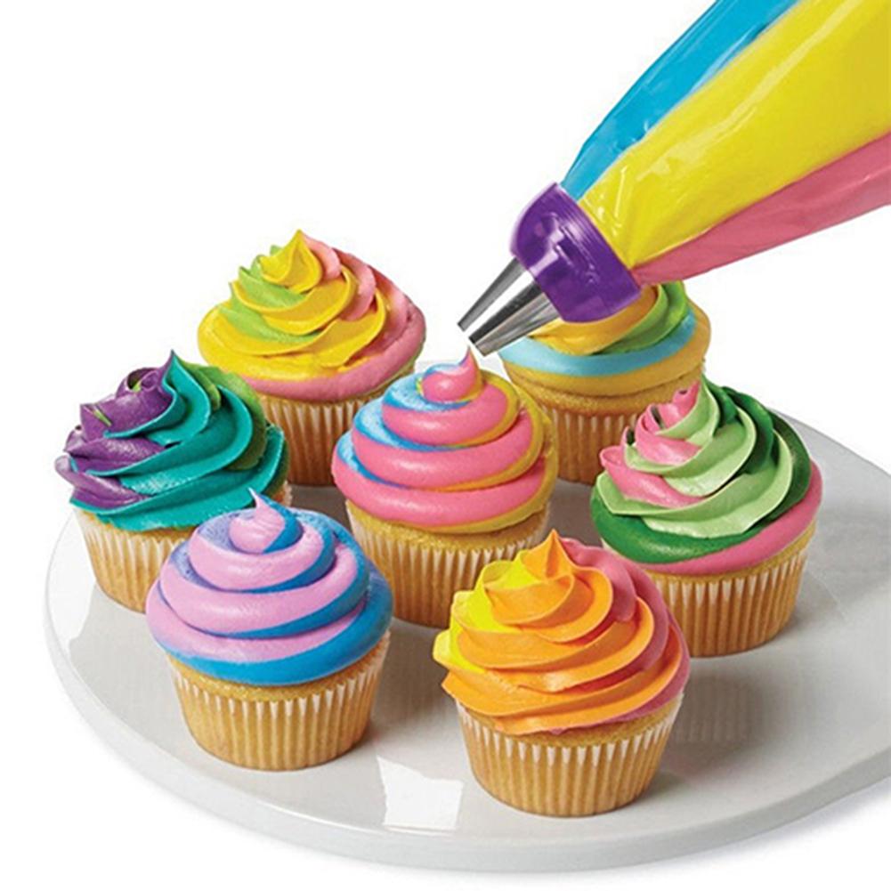 Icing Spuitzak Pastry Nozzles Converter 3 Gat 3 Kleur Zoetwaren Apparatuur Cake Gebak Gereedschap Accessoires Patisserie