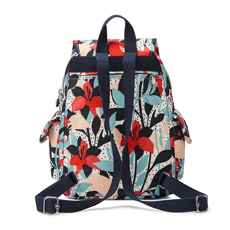 Mochila de nailon con de Mono para mujer, bolso de hombro de colegio, de viaje, Original, 100%