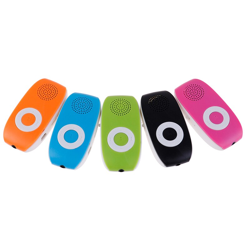 Reproductor de música MP3 para niños con Clip reproductor de música USB reproductor de MP3 compatible con tarjeta SD TF 32GB de música deportiva altavoz incorporado