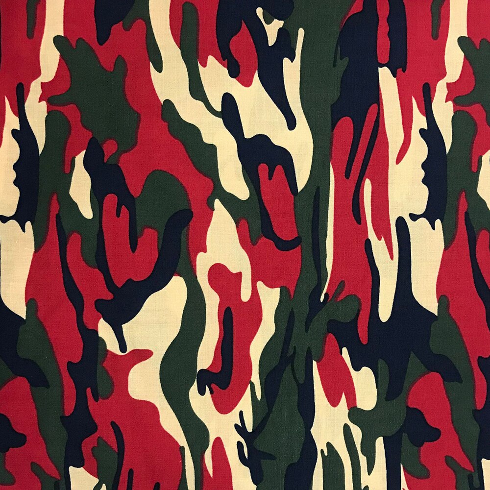 DIY Cotton Fabric 1M*1.5M Camouflage Printed Camo 100% Cotton Fabric Shirt Pants Sewing Quilting Supplies 132*77 Density: 7