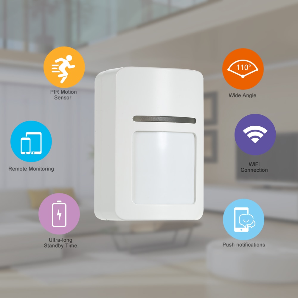 Smart Wifi PIR Sensor Motion Detector Wireless PIR Alarm System for Home Security Outdoor PIR Movement Sensor TUYA APP Control