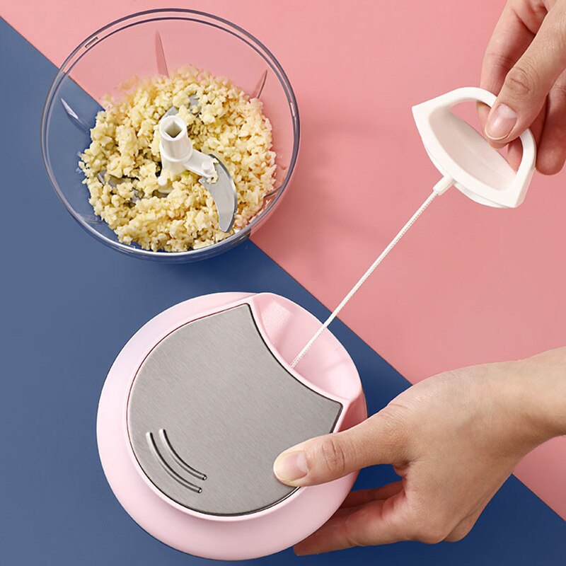Kjøkken hvitløk grønnsakskutter rivjern mini manuell matte chopper knuser husholdning kjøtt moser skjæreverktøy kjøttdeig mikser makuleringsmaskin