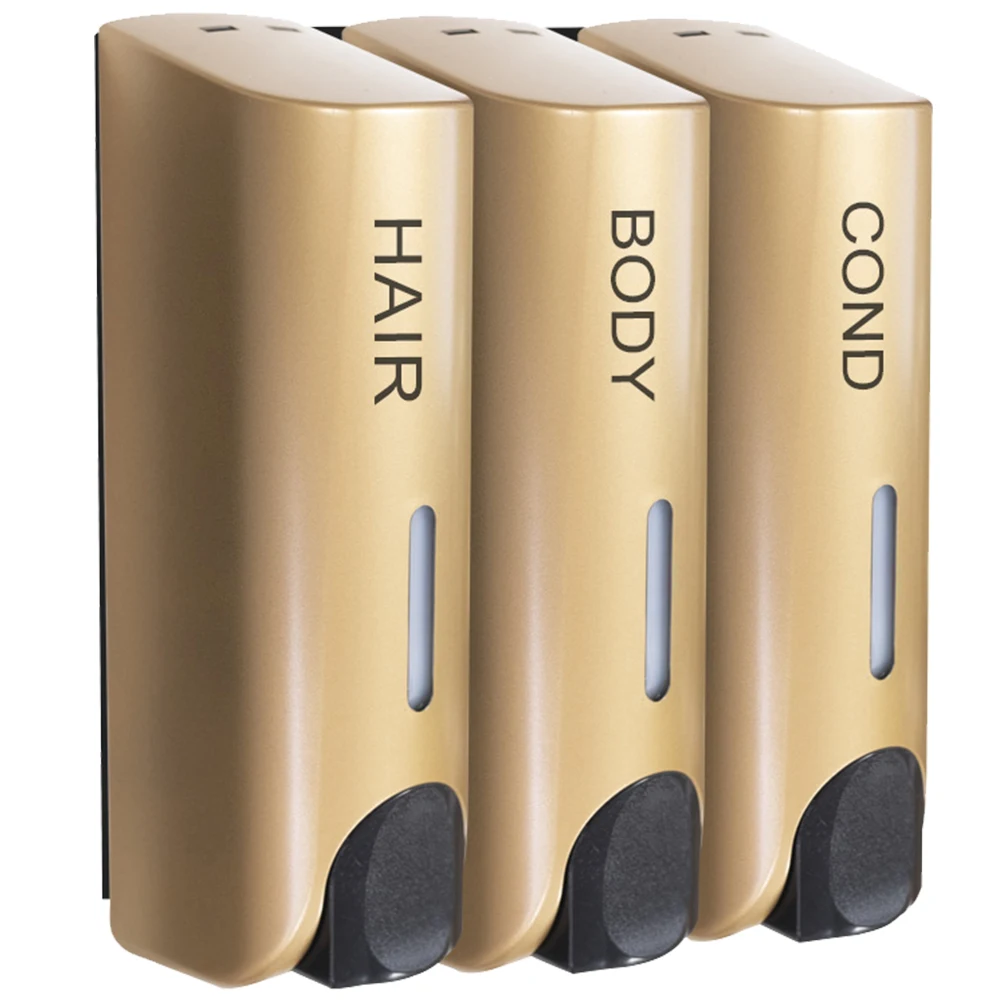 300ML Soap Lotion Dispenser Wall- Mounted Manual Liquid Dispenser Refillable Soap Dispenser for Kitchen Bathroom Washroom: MULTI