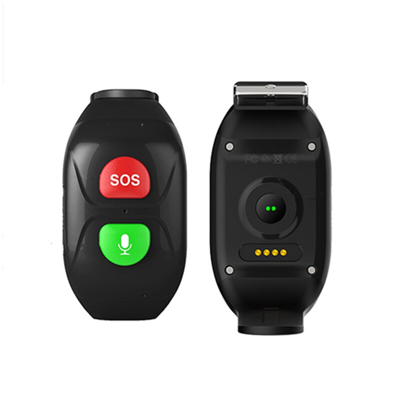 Ældre barn gsm sos knap alarm alarm real-time tracking puls blodtryksovervågning