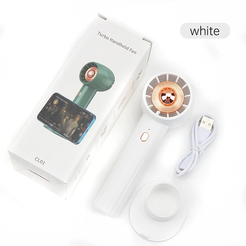 Draagbare wimperventilator Handheld kleine USB-oplaadventilator Wimperlijm Speciale droger Wimperverlengingsbenodigdheden Make-up gereedschap: WIT