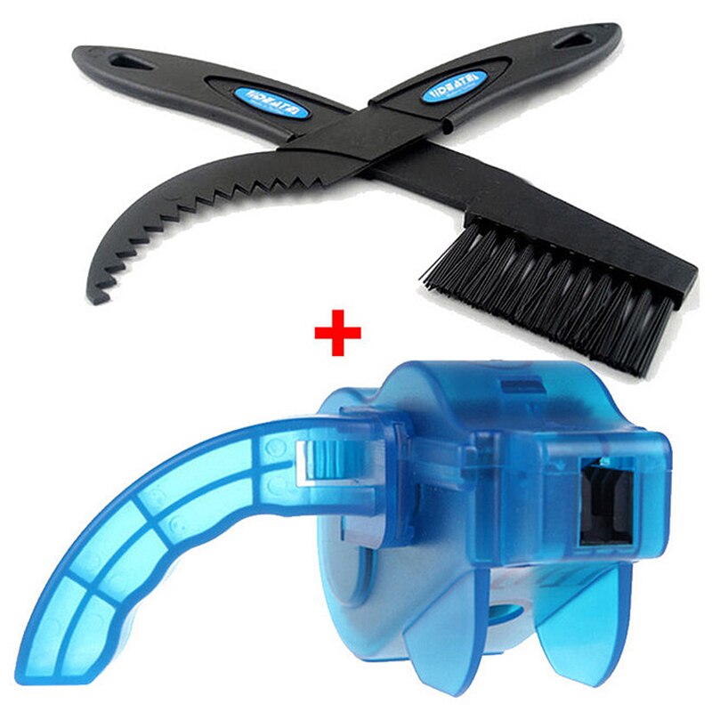 Limpiador de cadena de bicicleta portátil, cepillos para bicicleta, herramienta de lavado, Kit de limpieza para ciclismo de montaña, accesorios para exteriores: Style 2