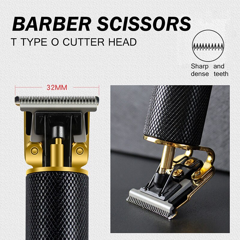 Mænds hår trimmer klipper 0mm skaldet skåret skæg barbering præcision efterbehandling hårskæremaskine voksen barn