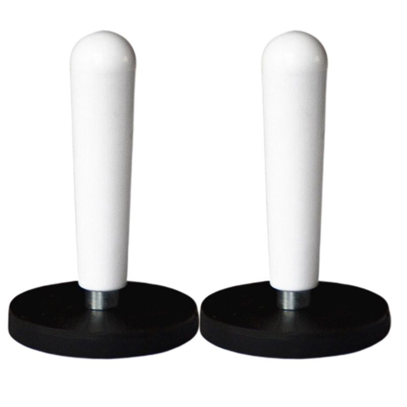 2 stk bil wrap griber stærk magnetisk holder køretøj folie vinyl film klistermærker indpakning installation værktøj magnet fix skilt værktøj: Hvid