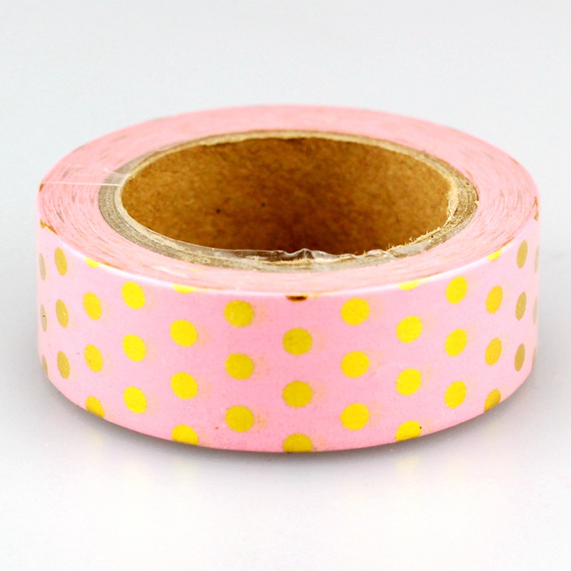 10m Foil Washi Tape Pineapple Stripe Dot Set Japanese Stationery Kawaii Stickers Scrapbooking Tools Masking Tape Diy Photo Album: Lavender