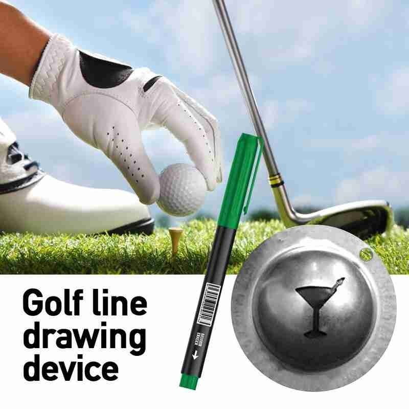 1Pcs Golf Lijn Tekening Apparaat Liner Marker Template Drawing Alignment Multifunctioneel Tool Tekening Alignment Marks Teken Gereedschap