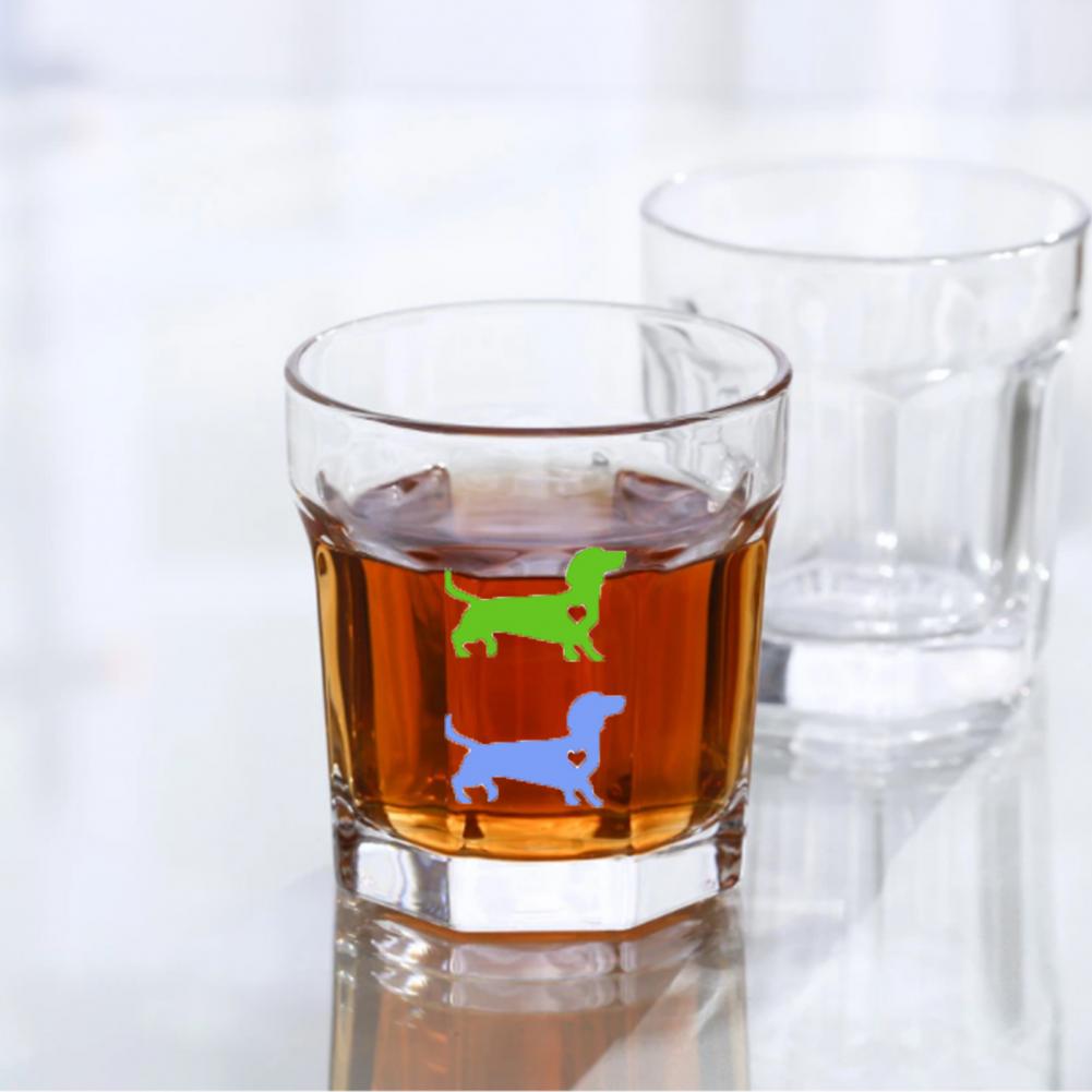 Drink Marking Sticker Mini Cup Marking Sticker Reusable Anti-wear Attractive Adorable Multi-purpose Glass Marking Sticker