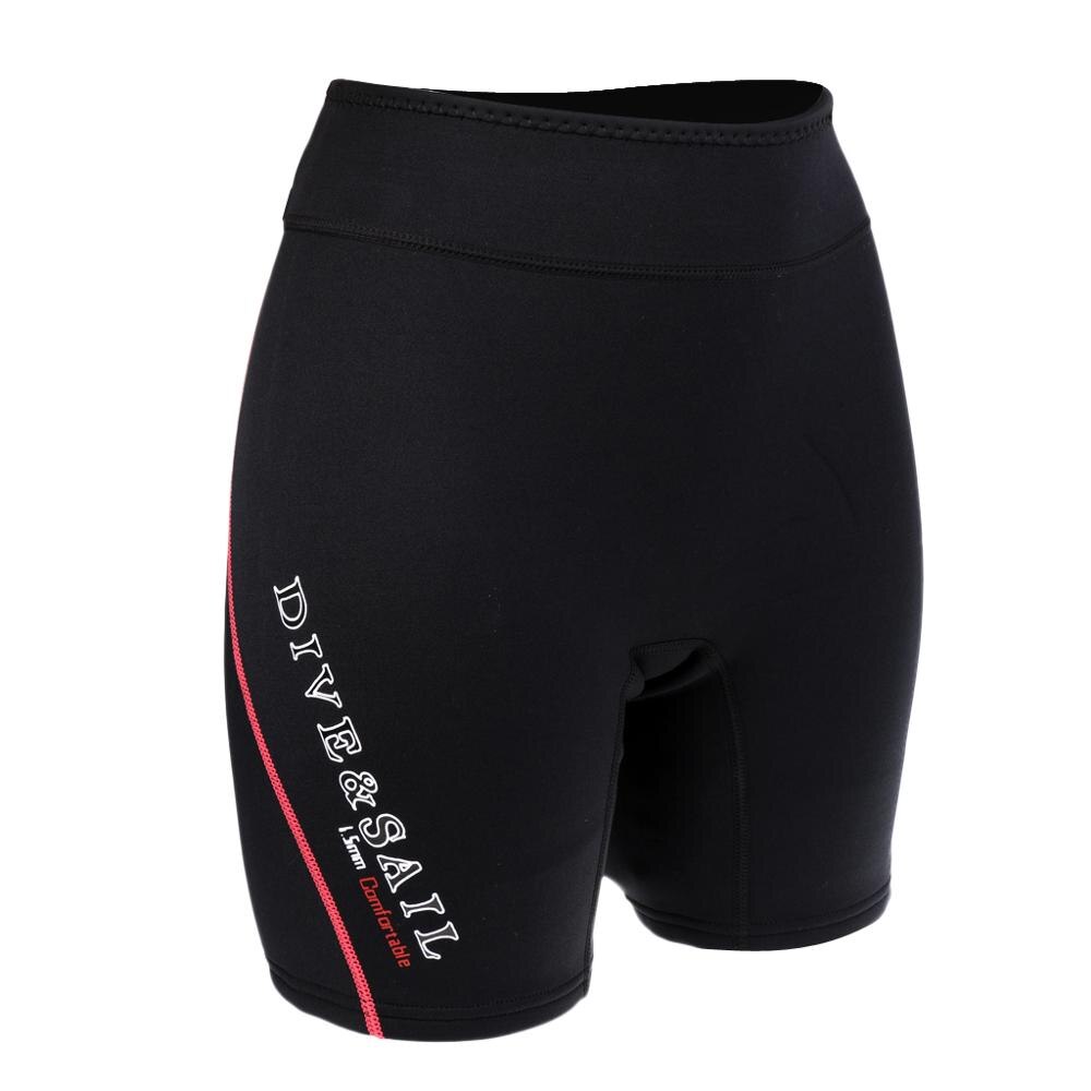 Womens Dames 1.5 Mm Neopreen Snorkelen Duiken Wetsuits Shorts Trunks Strand Winter Zwembroek Rash Guard Badmode: Red / S