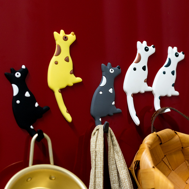 Imanes de nevera con dibujos de animales para cocina, gancho fuerte magnético de PVC, con forma de cadena, cola flexible, almacenamiento, 1 unidad
