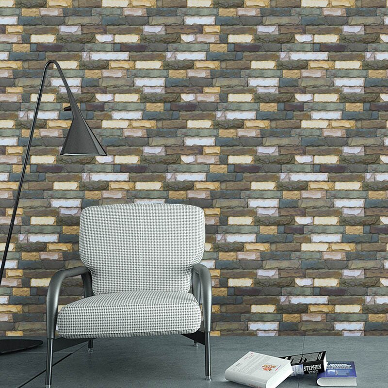 Vedenpitävä kivi tiiliseinä kodin sisustus seinä taidetarra olohuone makuuhuone sisustus tarra itseliimautuva tapetti: 04 / 45 x 300cm
