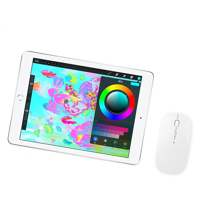 El ratón Bluetooth para Huawei MediaPad T1 7,0 T2 Pro 10 T3 7,0 de 8,0, 9,6 10 T5 10,1 M1 M2 M3 M5 M6 Tablet recargable ratones silenciosos