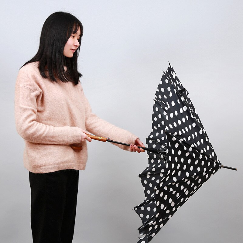 2021 ombrello da esterno in legno massello con manico lungo ombrello automatico di lusso UV ombrello da pioggia per donna ombrello da sole portatile da esterno estivo