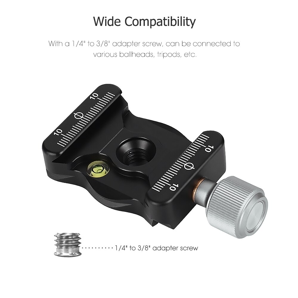Aluminium Quick Release Clamp Screw Mount Bubble Level for Ballhead Tripods Camera Accessories for Arca Swiss