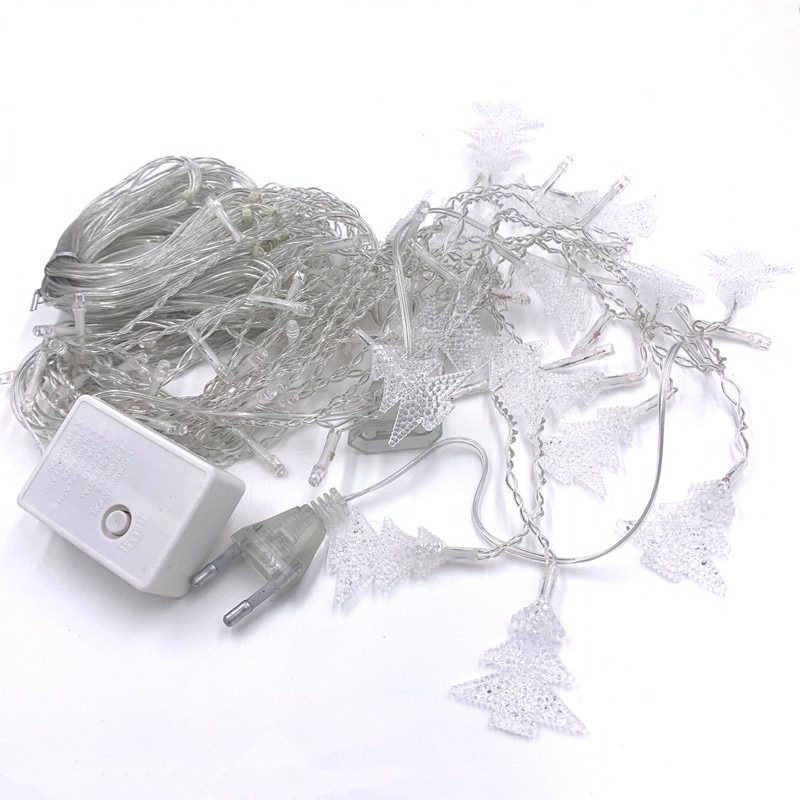 Julekrans ledet gardin istap lys 220v 4.5m 100 ledet innendørs ledet fest hage scene utendørs dekorativt lys