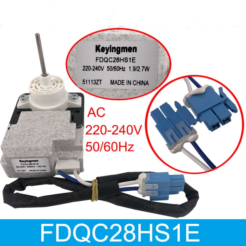 Nowa oryginalna lodówka silnik wentylatora FDQC28HS1E lodówka silnik AC 220V-240V części robić lodówki