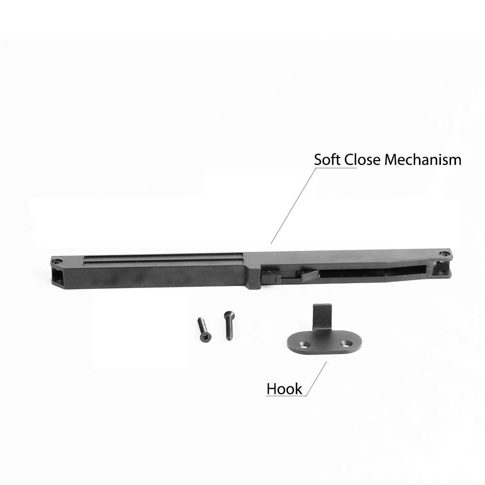 Soft Close Mechniam for Sliding Barn Door Track