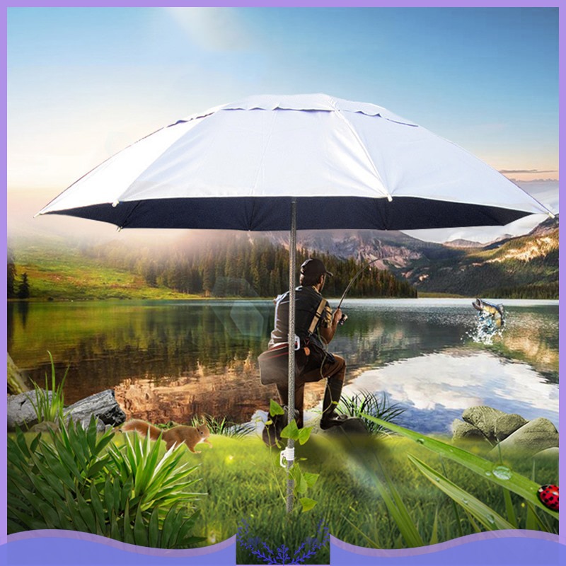 Justerbar udendørs parasol solsejl paraply terrasse vippeparasol parasol beskyttelse ultraviolet-sikker fiskehave strand