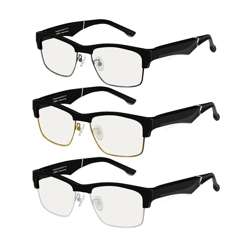 Gafas inteligentes K2 con Bluetooth, lentes inalámbricos con manos libres para llamadas, Audio, oreja abierta, antiluz azul
