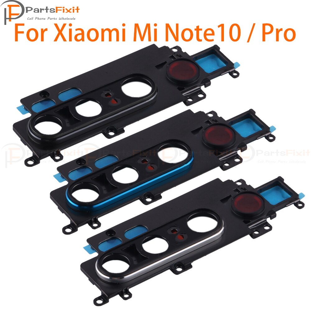 Achteruitrijcamera Glas Met Frame Voor Xiaomi Mi Note 10 Pro Terug Camera Lens Met Bezel Telefoon Vervanging onderdelen