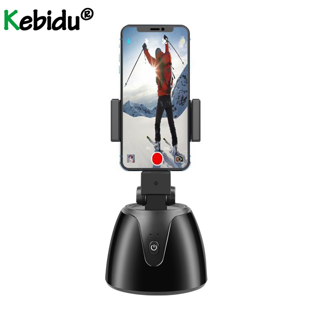 Kebidu 360- °-drehkopfstativ mit automatischer gesichtserkennung und kameraverfolgung für live-vlog-videoaufnahmen mit dem mobiltelefon