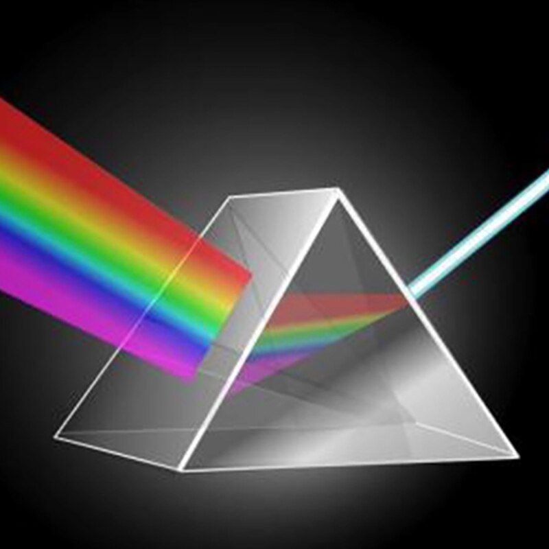 K9 High Definition Prism Crystal Optical Glass Trianguglar Glass Prism Spectroscope Physics Teaching Experiment 10 * 10 * 10mm