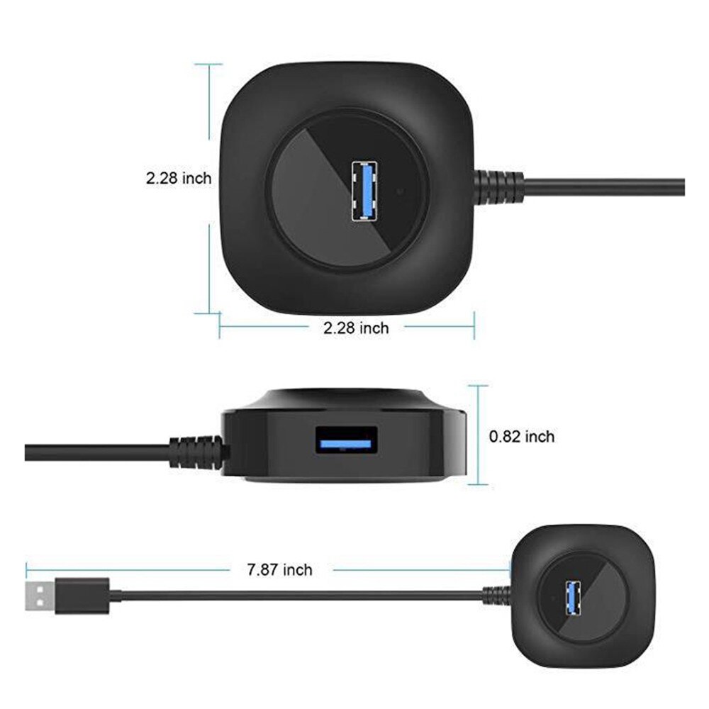 4 in 1 Portable USB Hub USB 3.0 Hub 2.0 Multi USB Splitter Usb flash drive Mini Hab usb3.0 HUB Port USB-Hub Expander For PC usbc