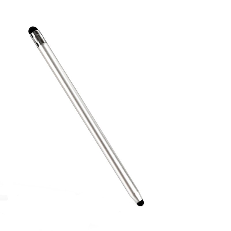 ANKNDO 2in1 Stylus Pen Capacitive Touch Pen For Samsung S2 Notebook Surface Pen Notepad Pen For Xiaomi Pad Screen Pen Drawing: silver