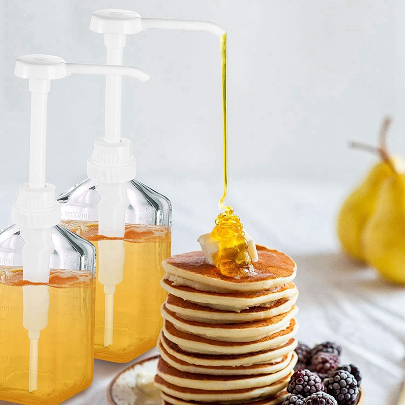 White Coffee Syrup Pump Syrup Bottle Pump Lotion Pump For Bottles, Coffee Syrups, Snow Cones And Flavorings 8Cc Retail