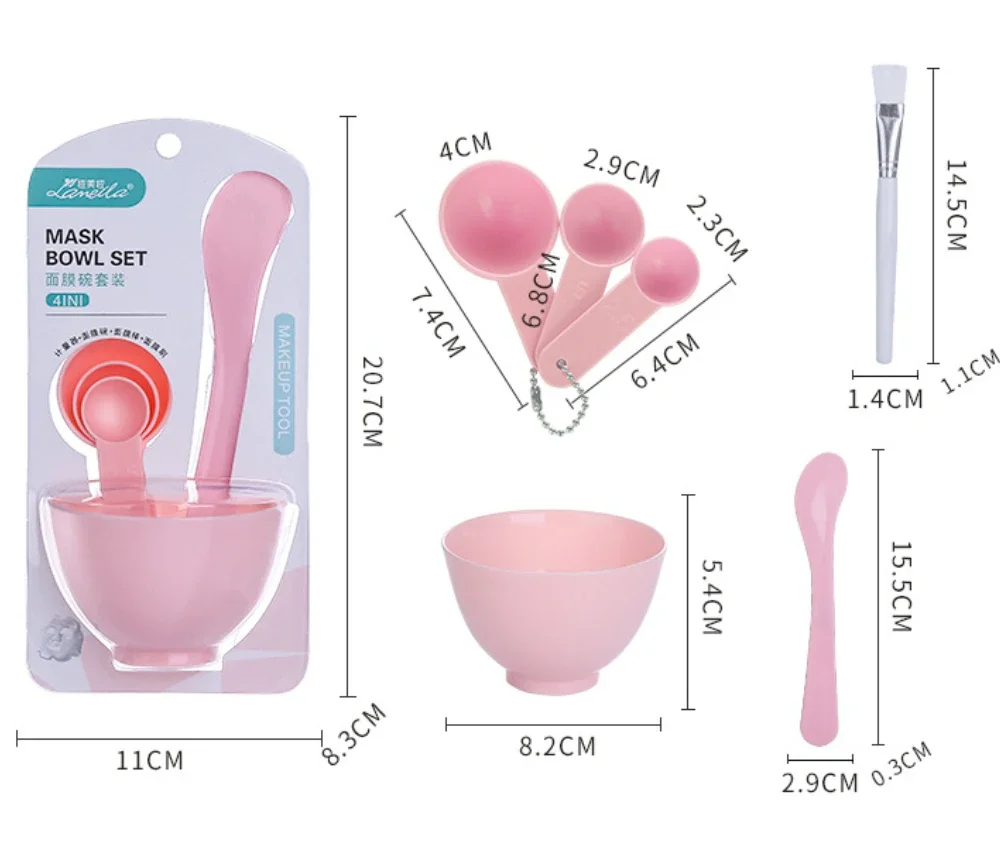 Juego de 9/6/Uds., cuenco para máscara rosa, máscara Facial completa, herramientas de belleza DIY, tazón para mezclar máscara Facial, cepillo, cuchara, palo, herramienta, Kit de cuidado Facial