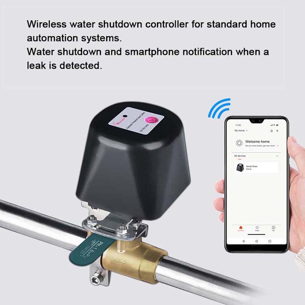 WiFi SmartValve Gas/Valve Tuya Valve SmartHome Automation Control Valve for Gas Water Controller 4 Points 1/2