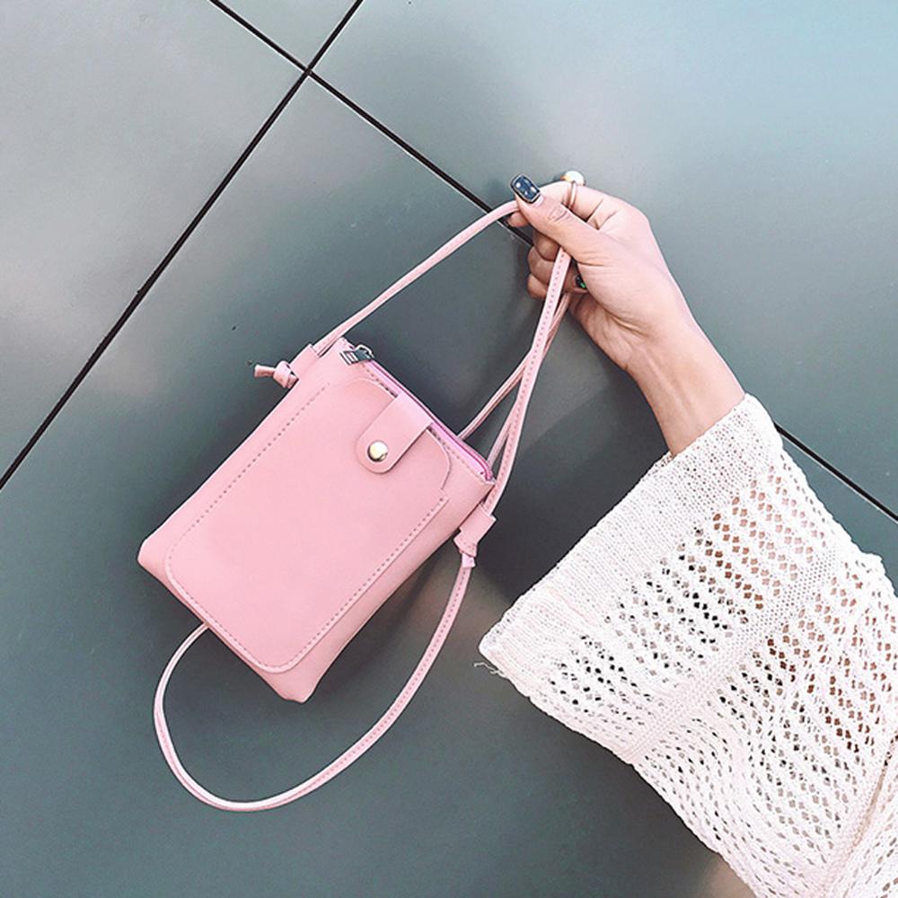 Nouvelles femmes sacs à main en cuir Mini carte pièce téléphone Mobile sacs petit changement sac à main femme boucle PU épaule sac à bandoulière