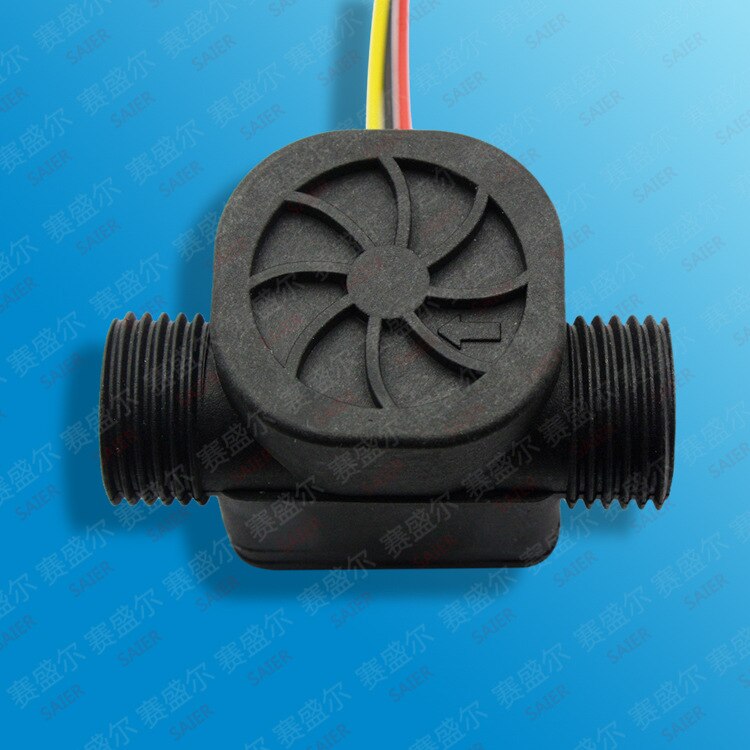 2PCS Water Flow Meter Sensor Flowmeter pool float switch Hall fuel flowmeter water heaters,credit card machine G1/2 1-30L/Min