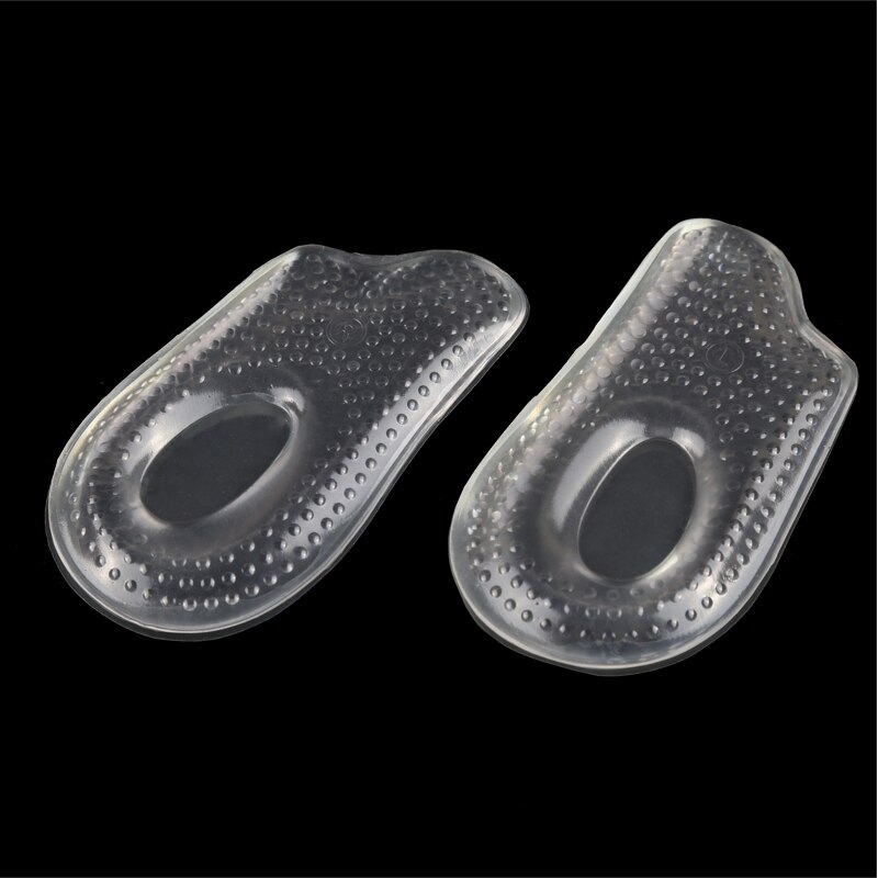 1Pair Soft Silicone Gel Heel Pad Cushion Calcaneal Spur Heel Spur Shock Absorption Relief Pain Heel Cup Self-adhesive Inserts: Default Title