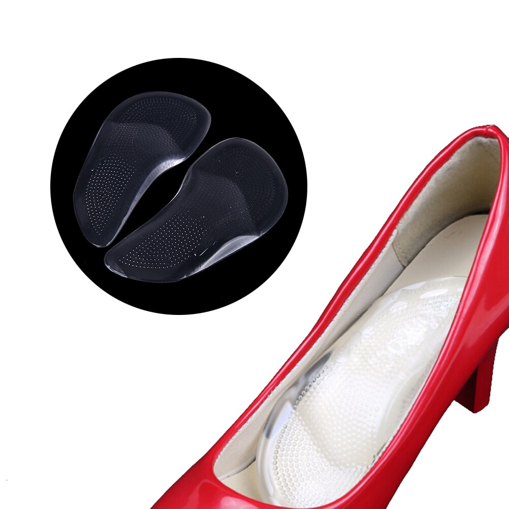 1 Pair Clear Unisex Gel Metatarsal Forefoot Arch Support Shoe Inserts Cushion Insoles Pad