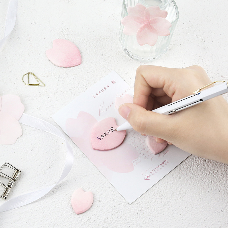 Bloem Blad Creativiteit Japanse Leuke Alien Dagboek Materiaal Notebook Note Papier Zelfklevende Notes Sticky Notes Planners Memo Pad