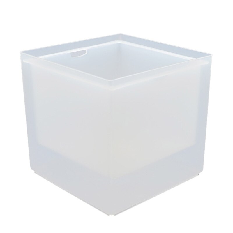 Barra de cubitera cuadrada de doble capa LED duradera, soporte de agua para vino helado R66B